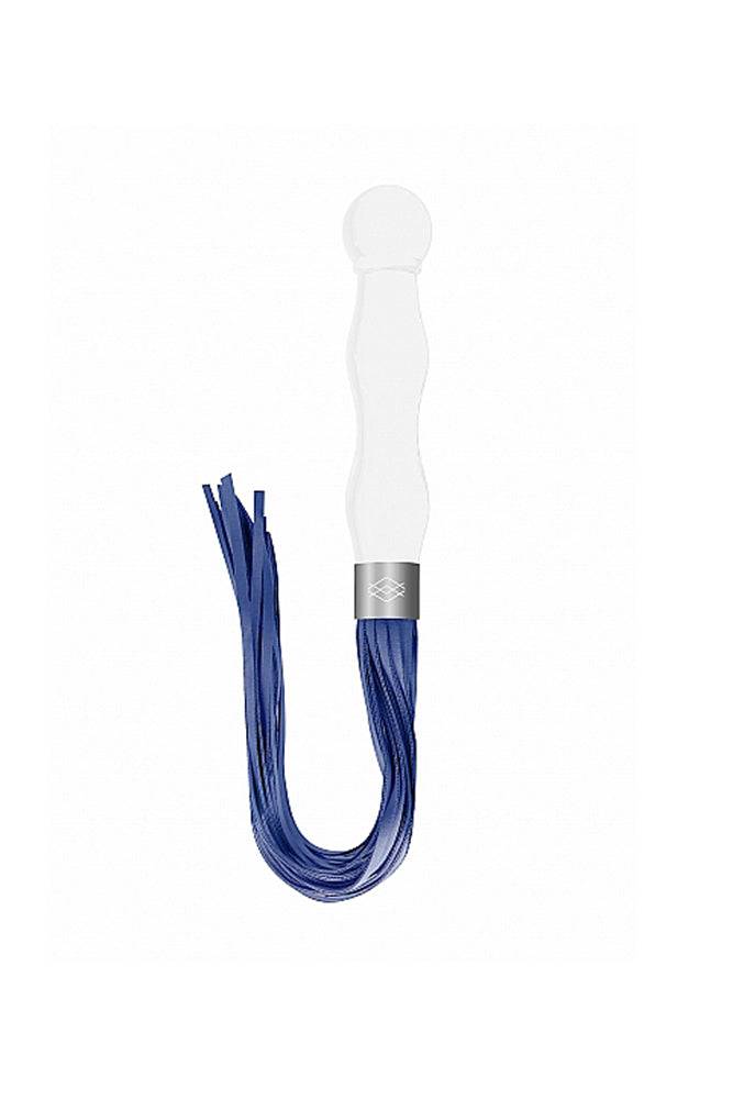 Shots Toys - Chrystalino - Whipster Glass Whip & Dildo - White - Stag Shop