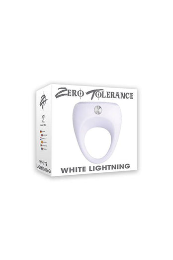 Zero Tolerance - White Lightning Cock Ring - White - Stag Shop