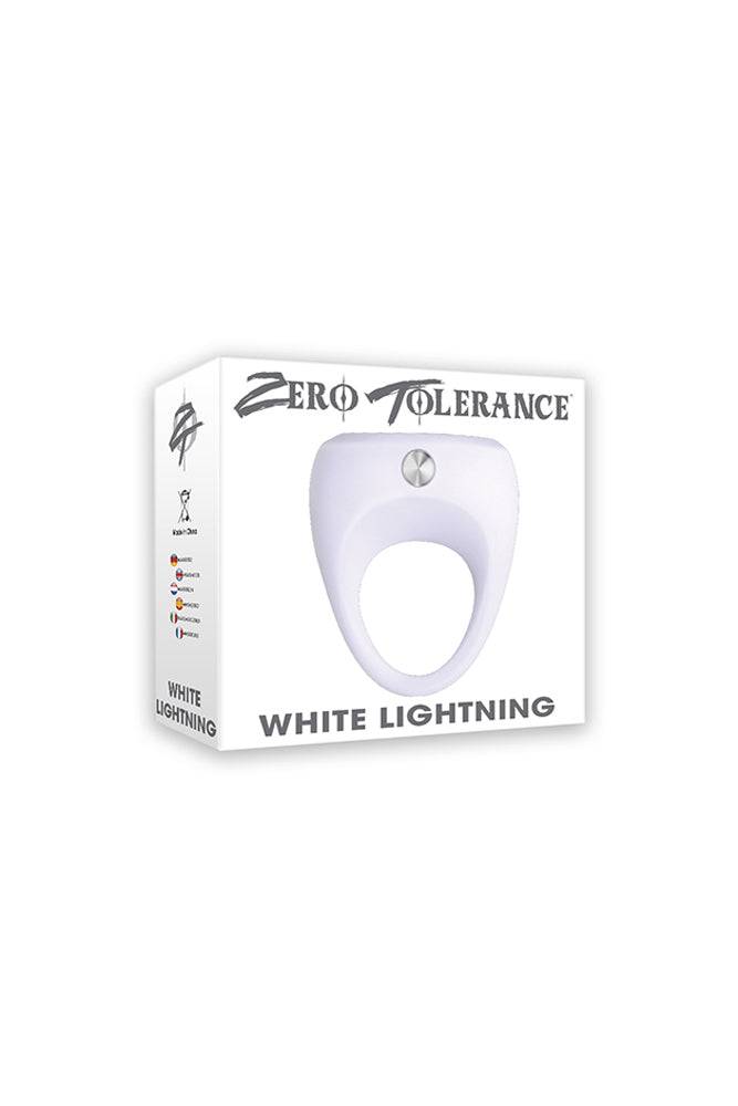 Zero Tolerance - White Lightning Cock Ring - White - Stag Shop