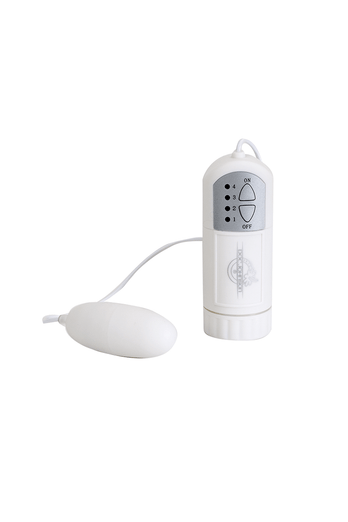 Doc Johnson - White Nights Bullet & Remote Control - White - Stag Shop