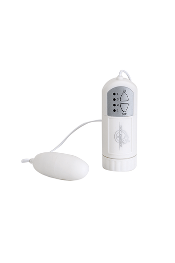 Doc Johnson - White Nights Bullet & Remote Control - White - Stag Shop