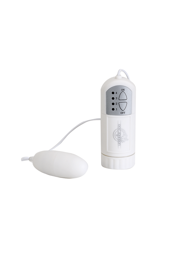 Doc Johnson - White Nights Bullet & Remote Control - White - Stag Shop