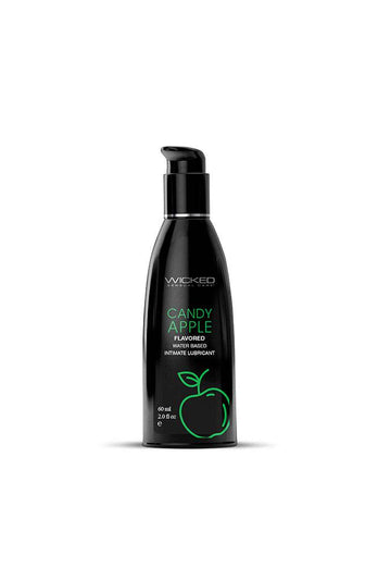 Wicked Sensual Care - Aqua Flavoured Lubricant - Candy Apple - 2oz - Stag Shop