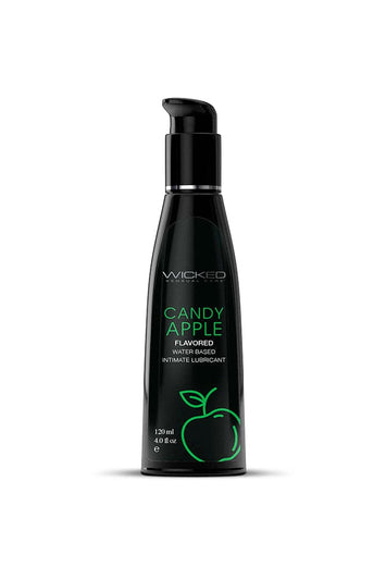 Wicked Sensual Care - Aqua Flavoured Lubricant - Candy Apple - 4oz - Stag Shop