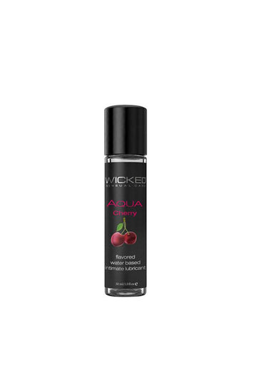 Wicked Sensual Care - Aqua Flavoured Lubricant - Cherry - 1oz - Stag Shop