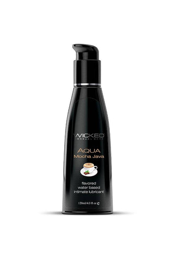 Wicked Sensual Care - Aqua Flavoured Lubricant - Mocha Java - 4oz - Stag Shop