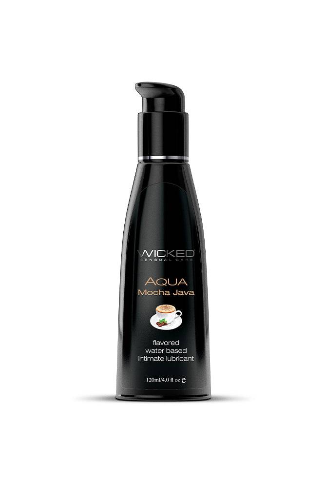 Wicked Sensual Care - Aqua Flavoured Lubricant - Mocha Java - 4oz - Stag Shop