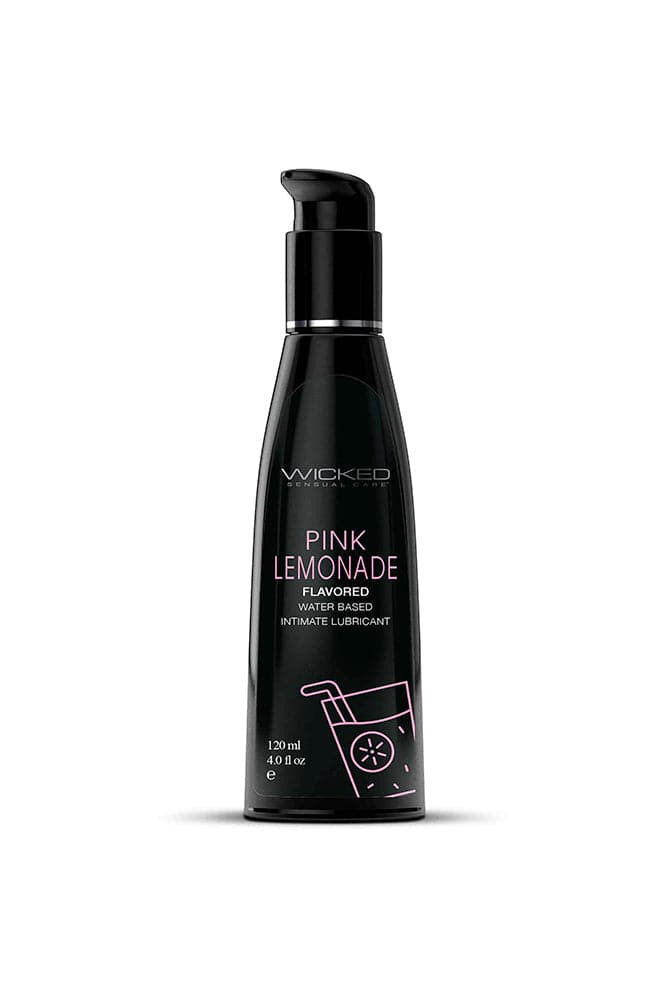 Wicked Sensual Care - Aqua Flavoured Lubricant - Pink Lemonade - 4oz - Stag Shop