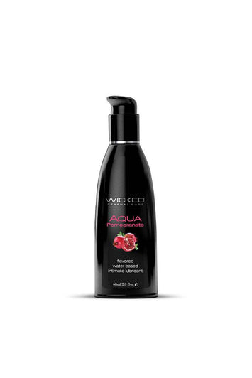 Wicked Sensual Care - Aqua Flavoured Lubricant - Pomegranate - 2oz - Stag Shop