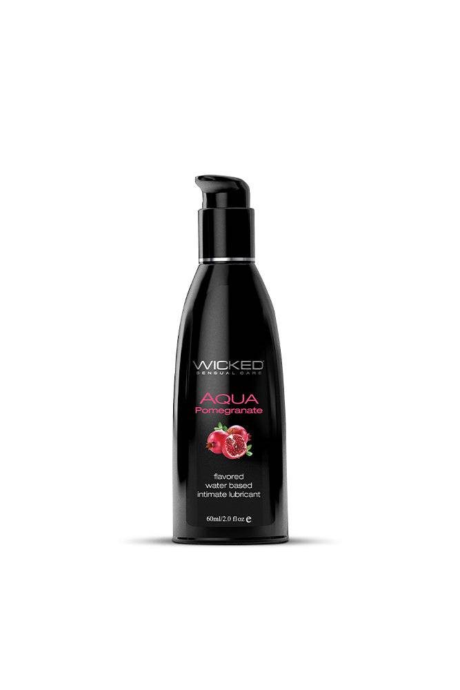 Wicked Sensual Care - Aqua Flavoured Lubricant - Pomegranate - 2oz - Stag Shop