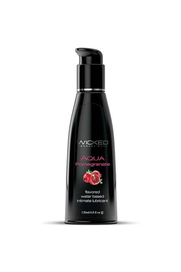 Wicked Sensual Care - Aqua Flavoured Lubricant - Pomegranate - 4oz - Stag Shop