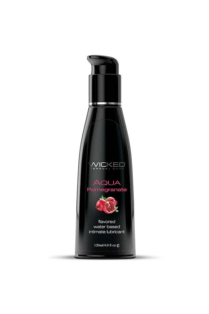 Wicked Sensual Care - Aqua Flavoured Lubricant - Pomegranate - 4oz - Stag Shop