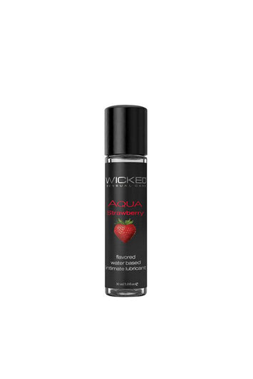 Wicked Sensual Care - Aqua Flavoured Lubricant - Strawberry - 1oz - Stag Shop