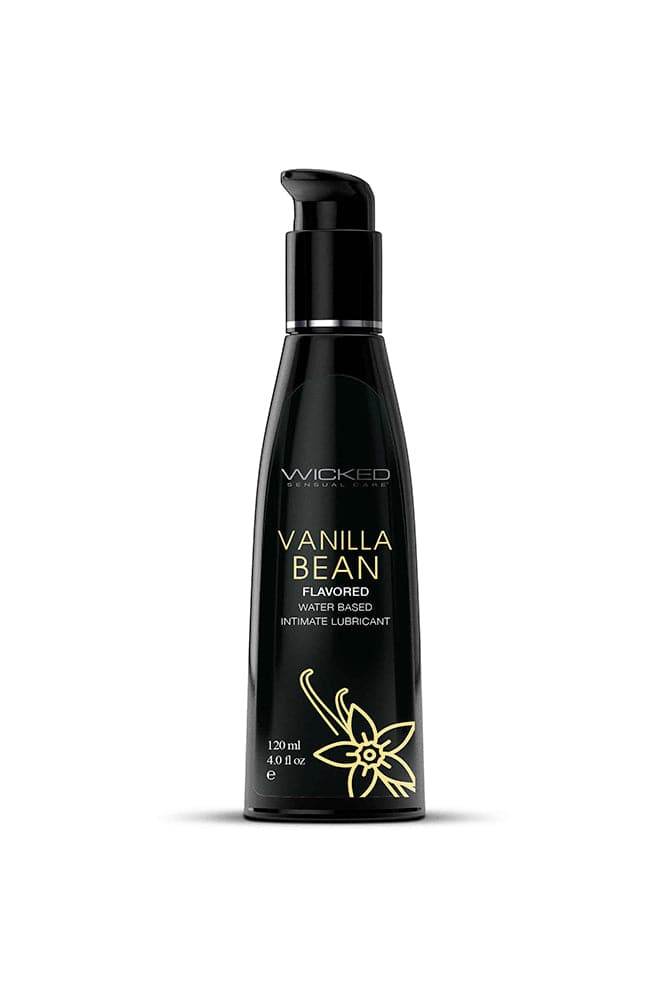 Wicked Sensual Care - Aqua Flavoured Lubricant - Vanilla Bean - 4oz - Stag Shop