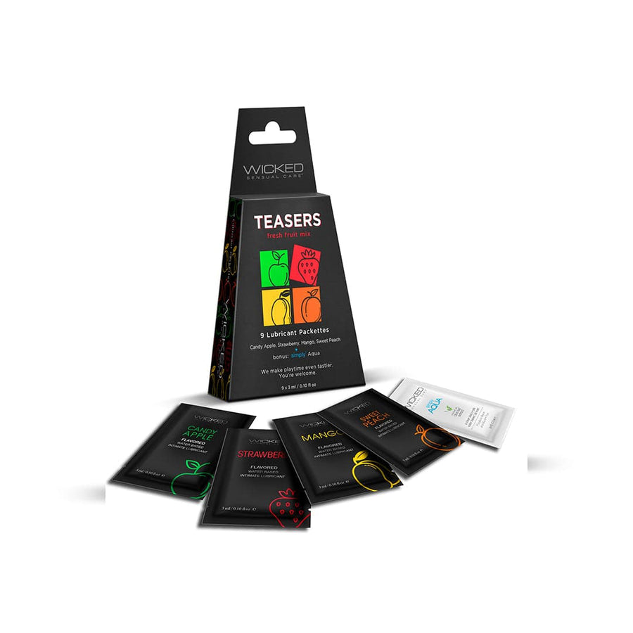 Wicked Sensual Care - Teasers Lubricant Variety Pack - Fresh Fruit Mix - Stag Shop