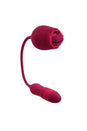 Evolved - Wild Rose Thrusting Bullet with Flicking Tongue Vibrator - Red - Stag Shop