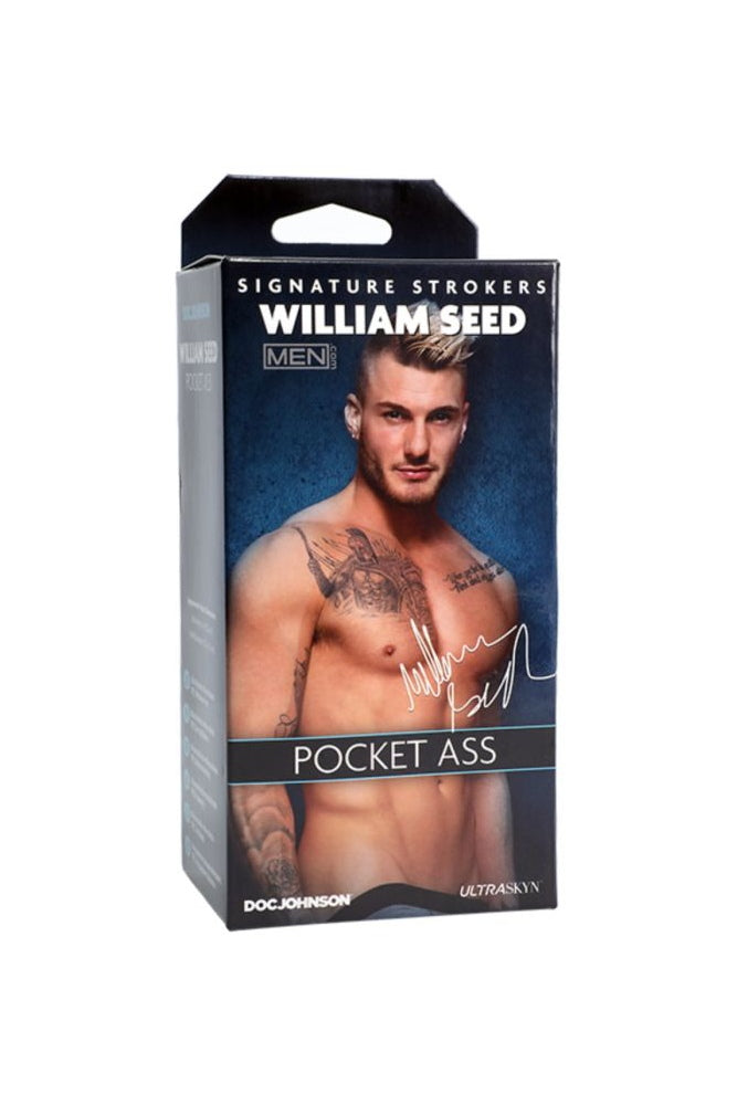 Doc Johnson - Signature Strokers - William Seed Pocket Ass Masturbator - Beige - Stag Shop