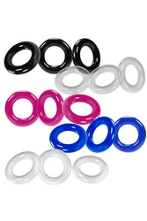 Oxballs - Willy Rings Cock Ring Set - Assorted Colours - Stag Shop