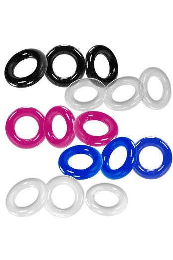 Oxballs - Willy Rings Cock Ring Set - Assorted Colours - Stag Shop