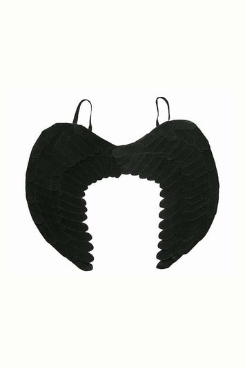 Forum Novelties - Non Feathered Wings - 23 inches - Black - Stag Shop