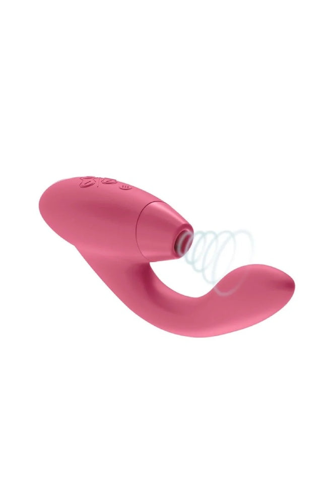 Womanizer - Duo Dual Stimulation Vibrator - Raspberry - Stag Shop