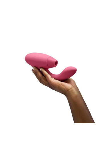 Womanizer - Duo Dual Stimulation Vibrator - Raspberry - Stag Shop