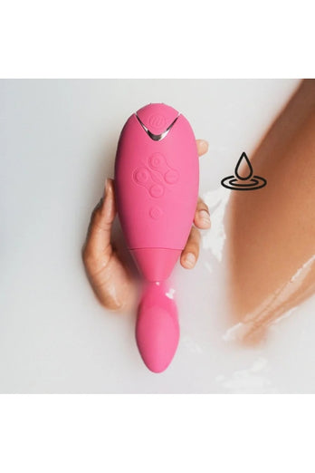 Womanizer - Duo Dual Stimulation Vibrator - Raspberry - Stag Shop