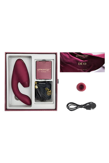 Womanizer - Duo Dual Stimulation Vibrator - Bordeaux - Stag Shop