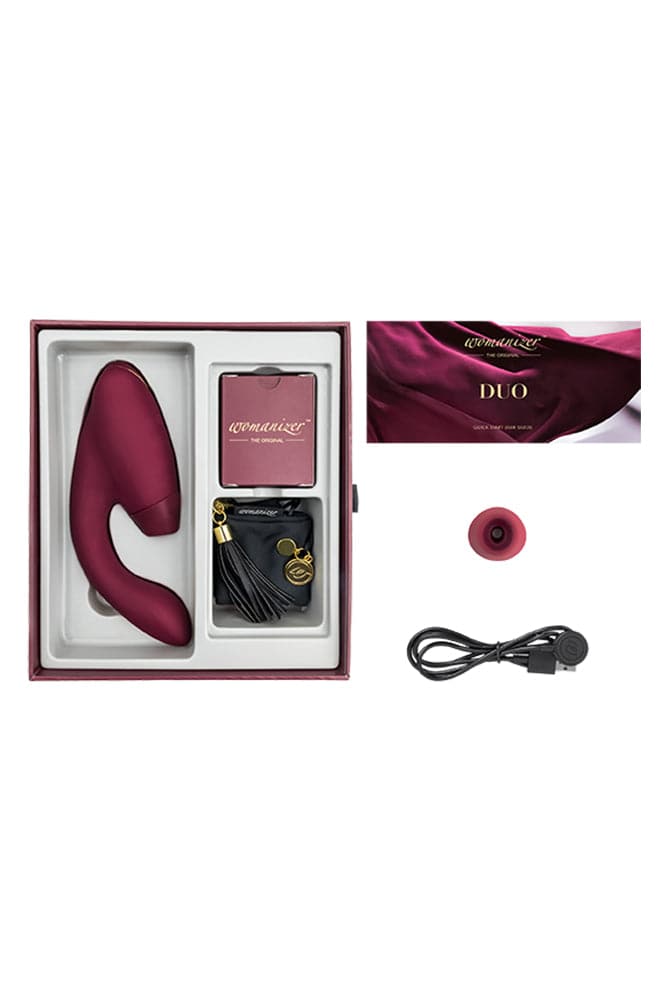 Womanizer - Duo Dual Stimulation Vibrator - Bordeaux - Stag Shop