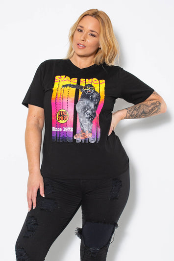 Stag Shop - Women's Gorilla V-Neck T-Shirt - Black - Stag Shop