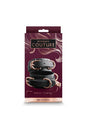 NS Novelties - Bondage Couture - Wrist Cuffs - Black/Rose Gold - Stag Shop
