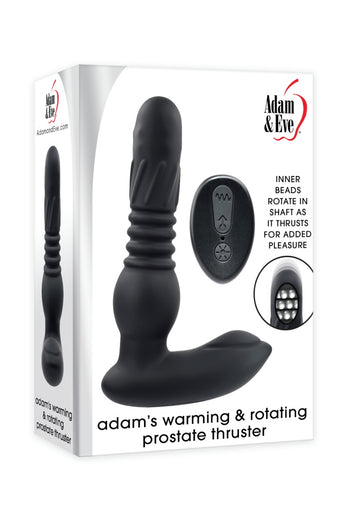 Adam & Eve - Adam's Warming & Rotating Prostate Thruster with Remote - Black - Stag Shop