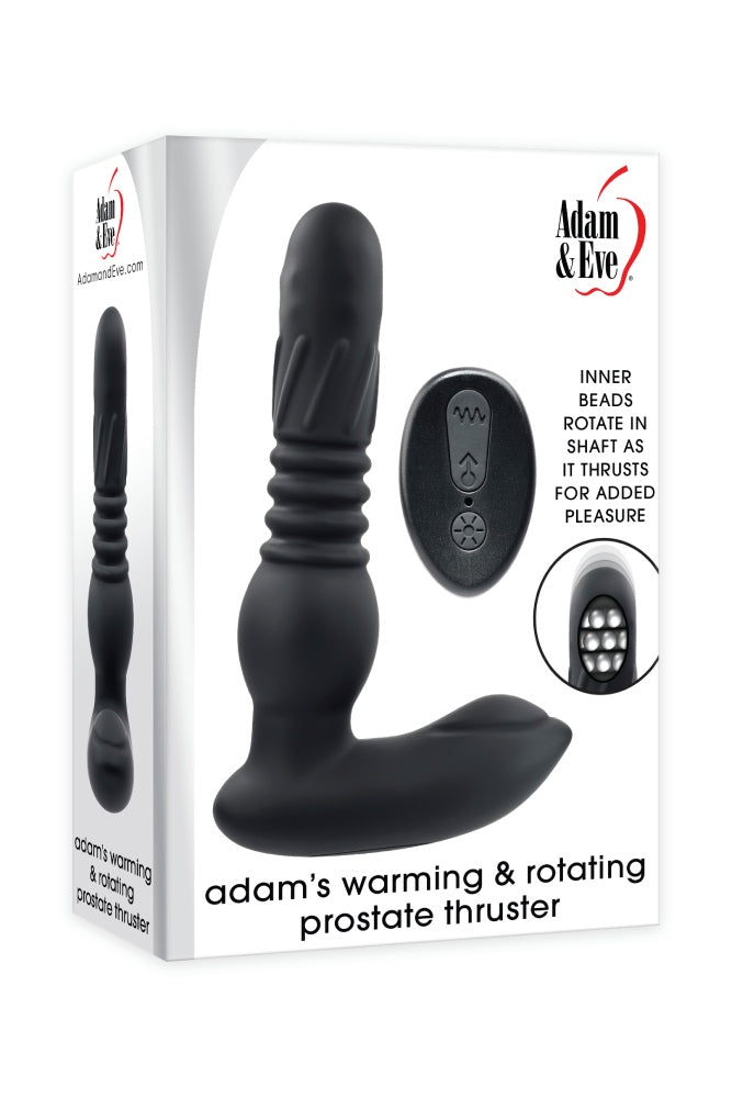 Adam & Eve - Adam's Warming & Rotating Prostate Thruster with Remote - Black - Stag Shop