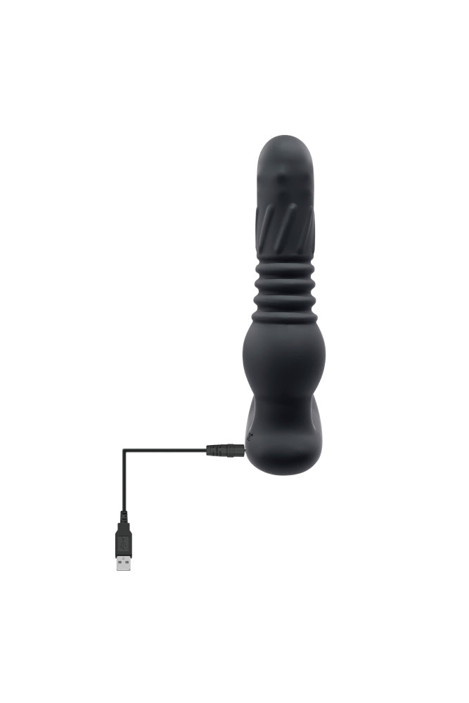 Adam & Eve - Adam's Warming & Rotating Prostate Thruster with Remote - Black - Stag Shop