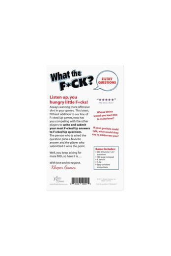 Kheper Games - WTF Filthy Questions Game - Stag Shop