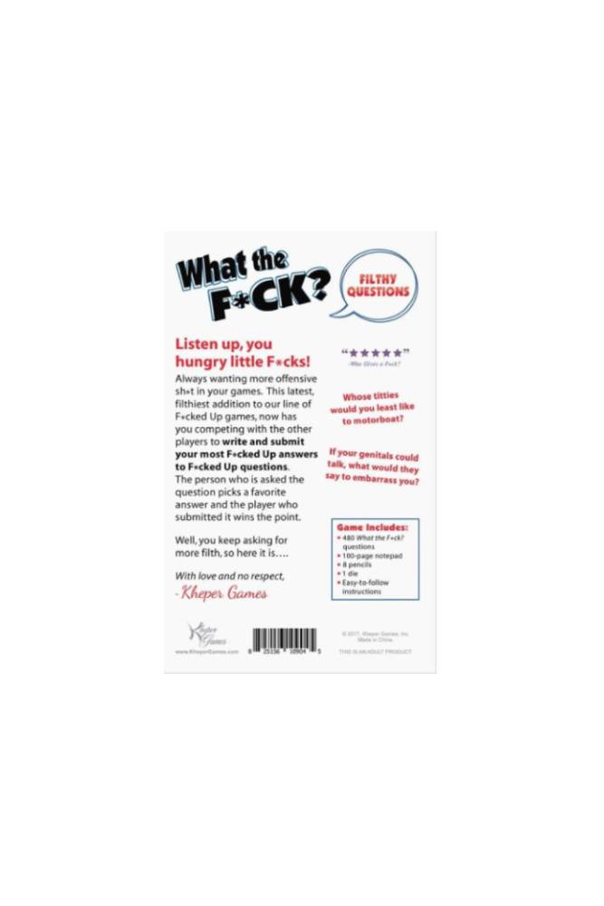 Kheper Games - WTF Filthy Questions Game - Stag Shop