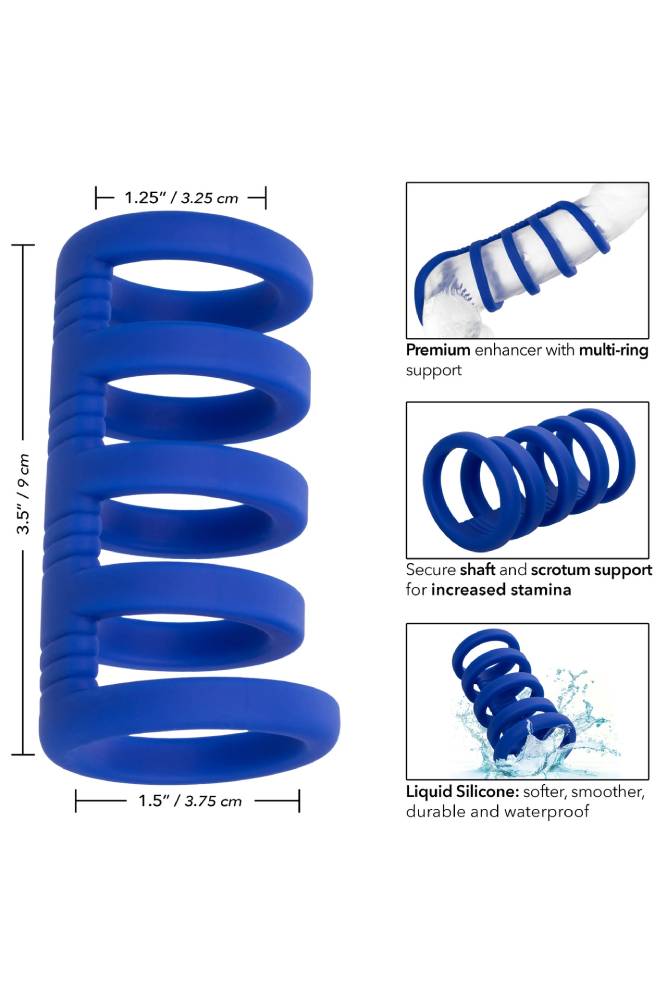 Cal Exotics - Admiral - Extreme Cock Cage - Blue - Stag Shop