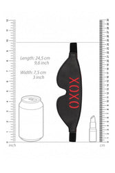 Ouch by Shots Toys - XOXO Blindfold - Black/Red - Stag Shop