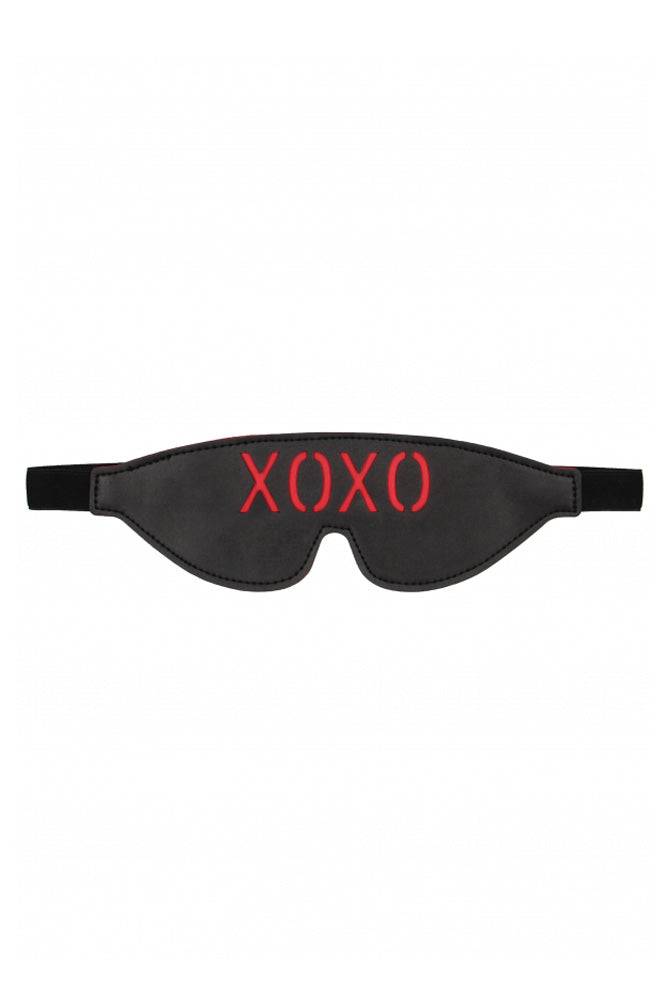 Ouch by Shots Toys - XOXO Blindfold - Black/Red - Stag Shop