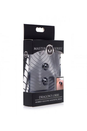 XR Brands - Master Series - Dragon's Orbs Nubbed Silicone Magnetic Balls - Stag Shop