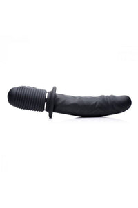 Thumbnail for XR Brands - Master Series - Power Pounder Vibrating and Thrusting Silicone Dildo - Black - Stag Shop