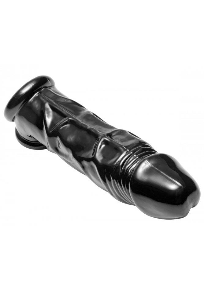 XR Brands - Master Series - Fuk Tool Penis Sheath and Ball Stretcher - Black - Stag Shop