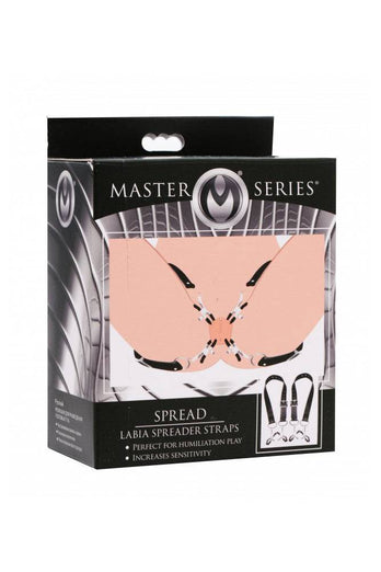 XR Brands - Master Series - Labia Spreader Straps with Clamps - Stag Shop