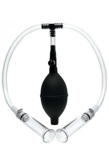 XR Brands - Size Matters - Nipple Pumping System with Detachable Cylinders - Stag Shop