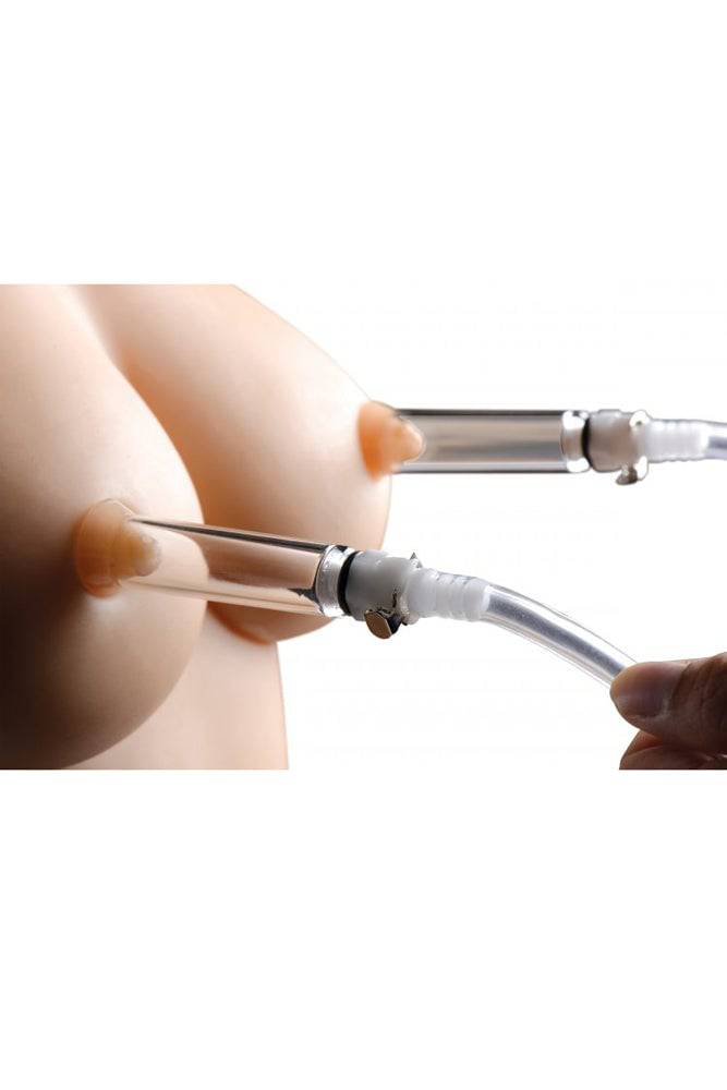 XR Brands - Size Matters - Nipple Pumping System with Detachable Cylinders - Stag Shop