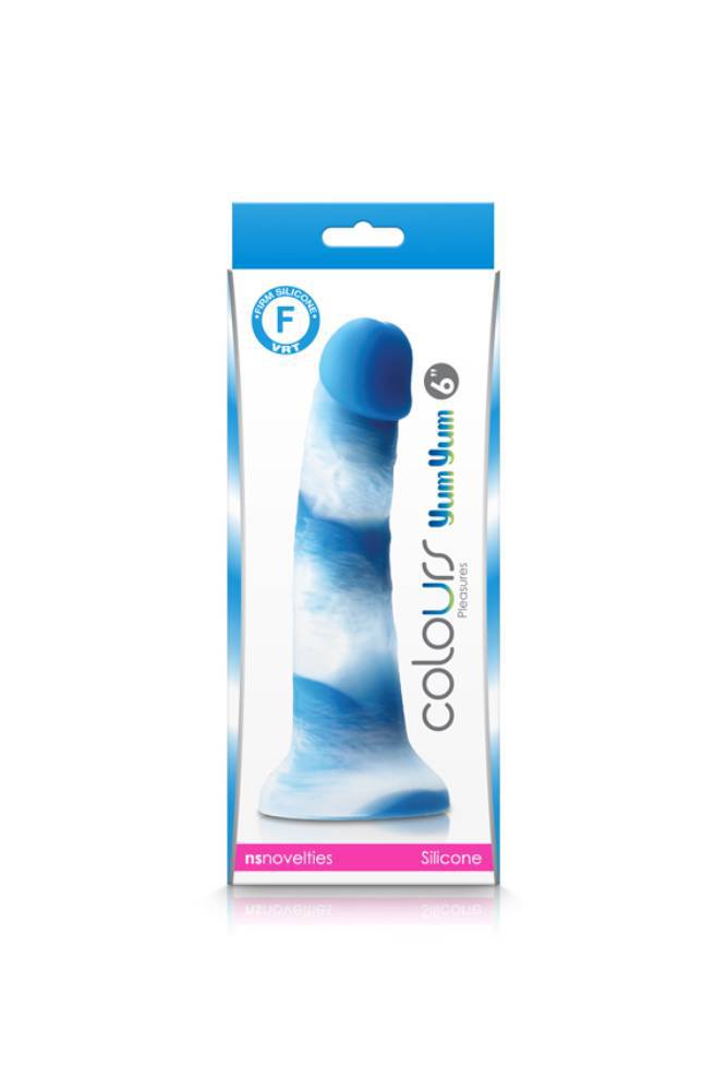 NS Novelties - Colours - 6 Inch Pleasures Yum Yum Dildo - Blue - Stag Shop