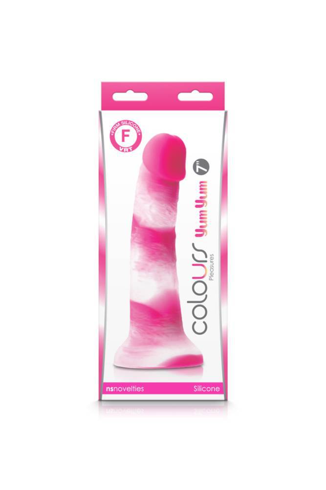 NS Novelties - Colours - 7 Inch Pleasures Yum Yum Dildo - Pink - Stag Shop