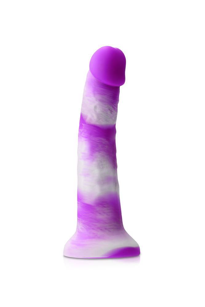 NS Novelties - Colours - 8 Inch Pleasures Yum Yum Dildo - Purple - Stag Shop