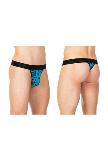 Coquette - Z5210 - Mad Dog Thong - Blue - Stag Shop