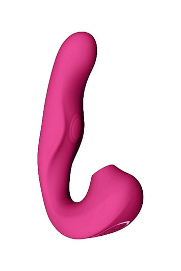 Shots Toys - VIVE - Zaki Air Wave, Pulse Wave & G-Spot Vibrator - Pink - Stag Shop
